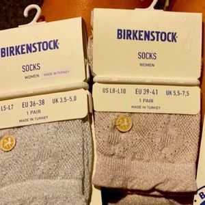 NWT BIRKENSTOCK 2 PRS Ladies Socks w Ponytail hold